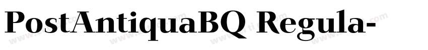 PostAntiquaBQ Regula字体转换 PostAntiquaBQ Regula字体转换